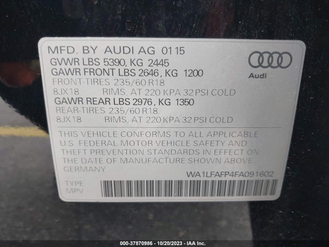 WA1LFAFP4FA091602 Audi Q5 Premium Plus