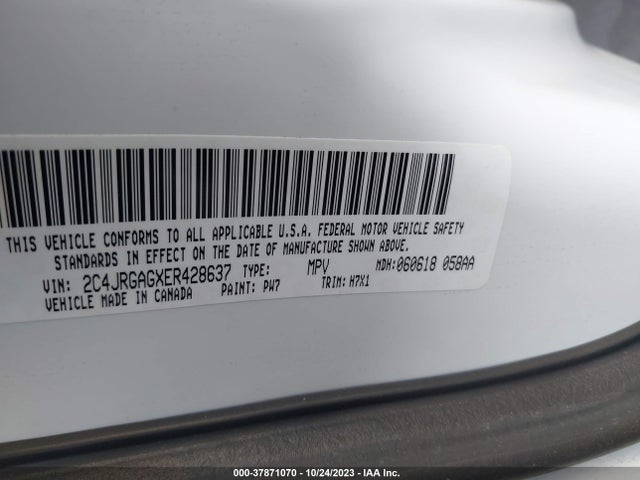 2C4JRGAGXER428637 RAM Cargo Van Tradesman