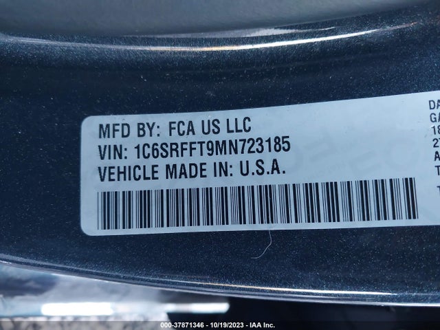 RAM 1500 Big Horn 2021 1C6SRFFT9MN723185 Image 9