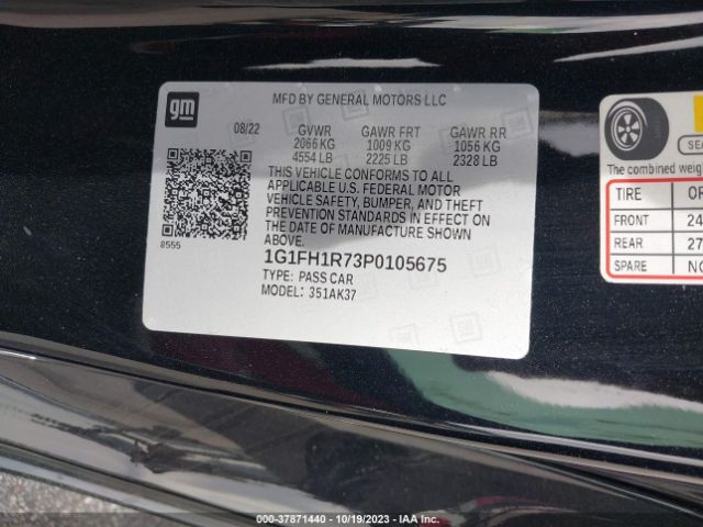 2023 CHEVROLET CAMARO 1G1FH1R73P0105675 Photo 8