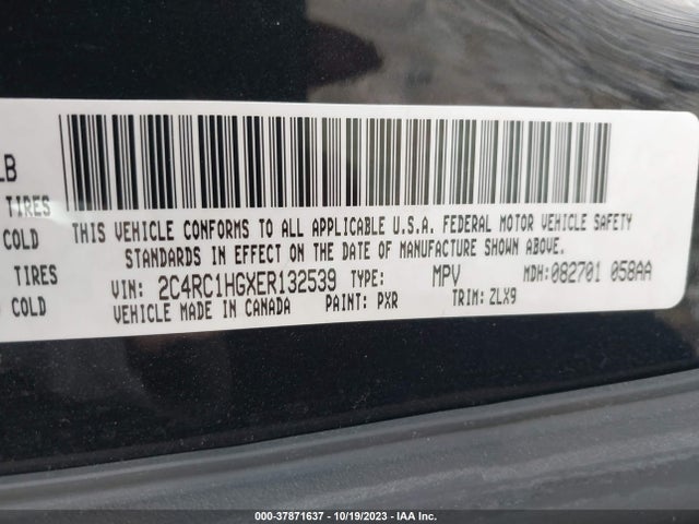 2C4RC1HGXER132539 Chrysler Town & Country S