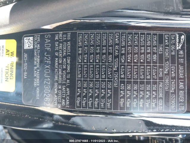 2018 JAGUAR E-PACE SADFJ2FX0J1Z30262 Photo 8