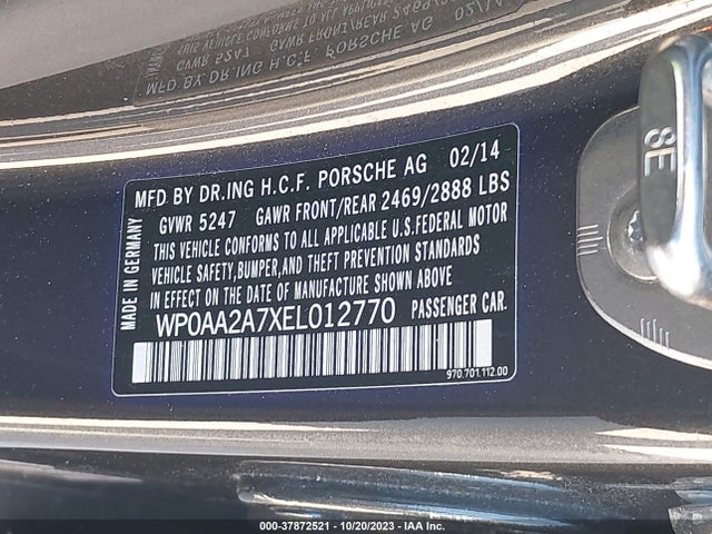 2014 PORSCHE PANAMERA WP0AA2A7XEL012770 Photo 8