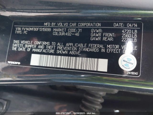 YV140MFB0F1315699 Volvo S60 T5 Premier