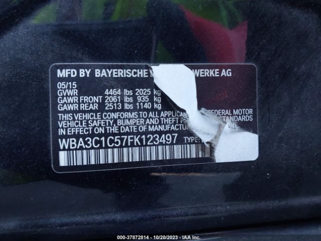 WBA3C1C57FK123497 BMW 3 Series 328i