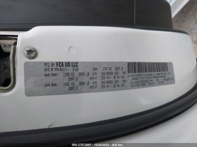 2020 CHRYSLER PACIFICA 2C4RC1FG9LR183126 Photo 8