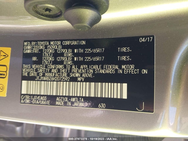 JTJYARBZ6H2072592 Lexus Nx Nx Turbo