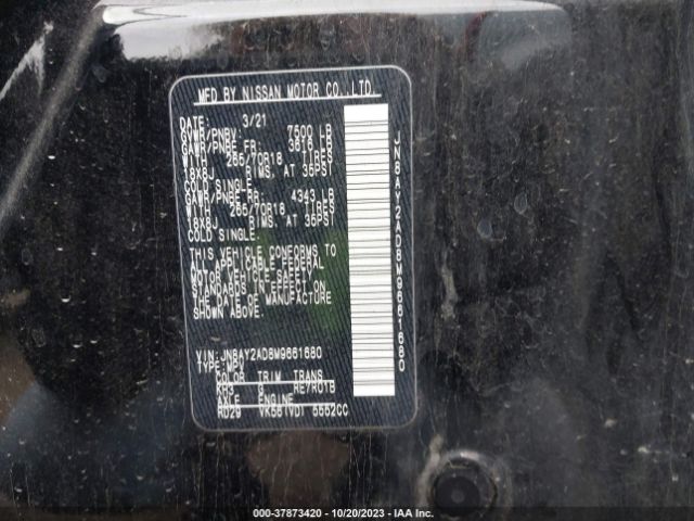 JN8AY2AD8M9661680 Nissan ARMADA SV