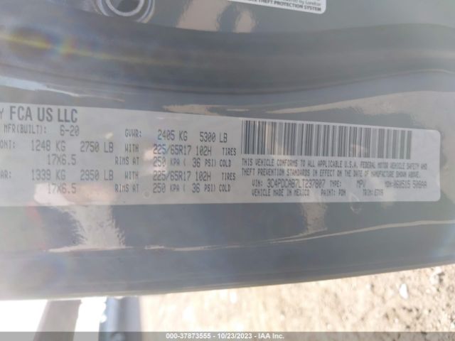3C4PDCAB7LT237807 Dodge Journey Se Value