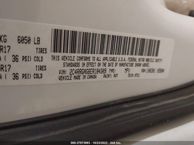 2C4RRGAG6ER184309 RAM Cargo Van Tradesman