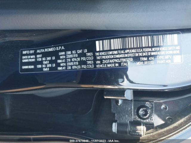 ZASFAKPN3J7B63259 Alfa Romeo Stelvio Sport Awd