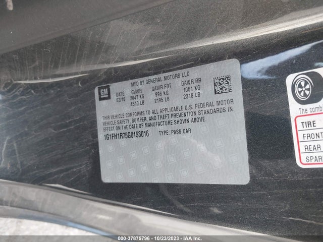 Chevrolet CAMARO 2SS 2016 1G1FH1R75G0153016 Image 9