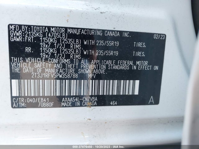 Toyota Rav4 Adventure 2023 2T3J1RFV5PW358788 Image 9