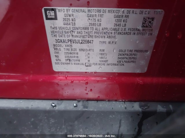 GMC Terrain Slt 2018 3GKALPEV3JL226647 Image 9