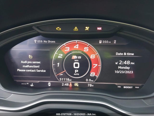 WAUB4CF50KA051316 Audi S5 3.0t Premium