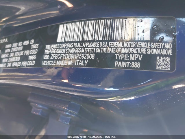 Fiat 500x Lounge Awd 2017 ZFBCFYDB9HP592008 Image 9