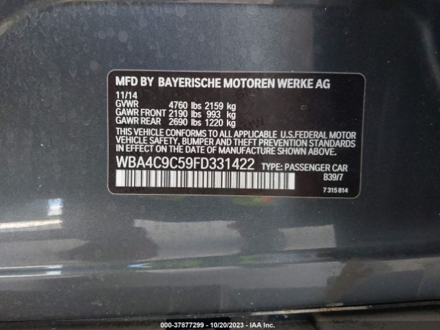 WBA4C9C59FD331422 BMW 4 Series 428i Xdrive