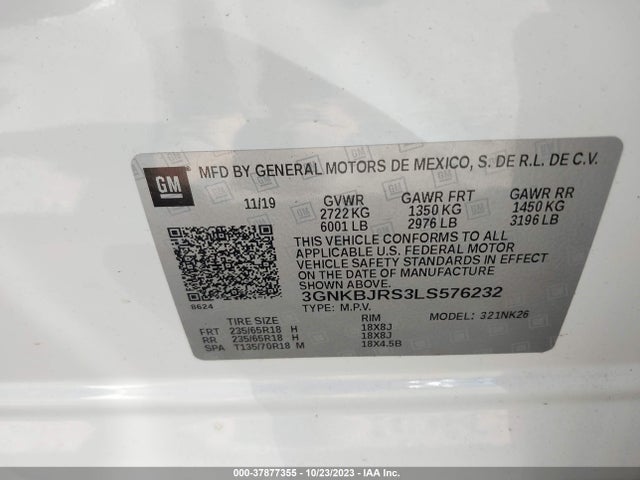 Chevrolet Blazer Awd 3lt 2020 3GNKBJRS3LS576232 Image 9