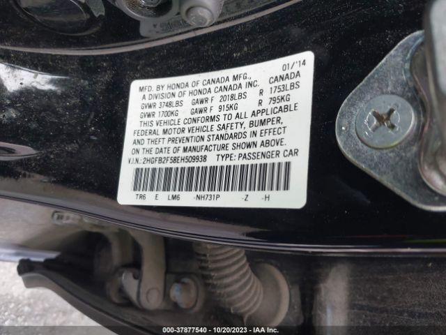 2HGFB2F58EH509938 Honda Civic Sedan Lx