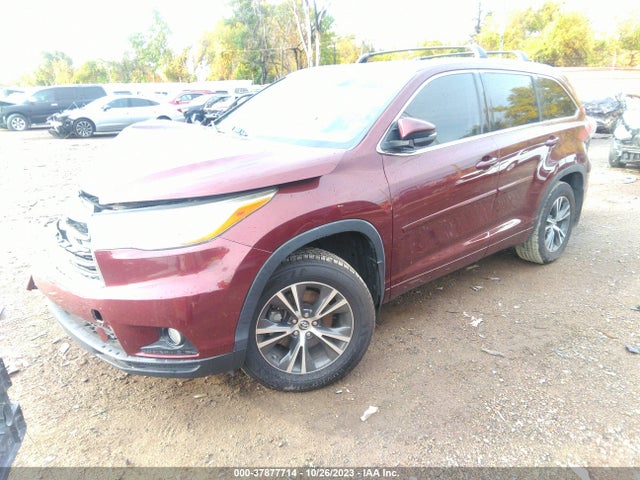 Toyota Highlander Xle 2016 5TDJKRFH8GS277017 Image 2