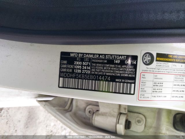 WDDHF5KB5EB014474 Mercedes-Benz E 350