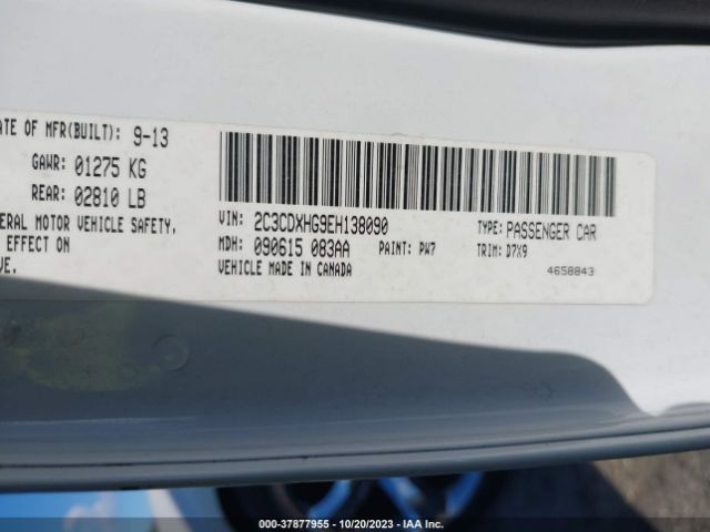 2C3CDXHG9EH138090 Dodge Charger Sxt