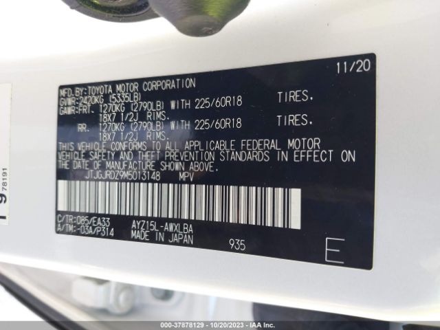 2021 LEXUS NX 300H JTJGJRDZ9M5013148 Photo 8