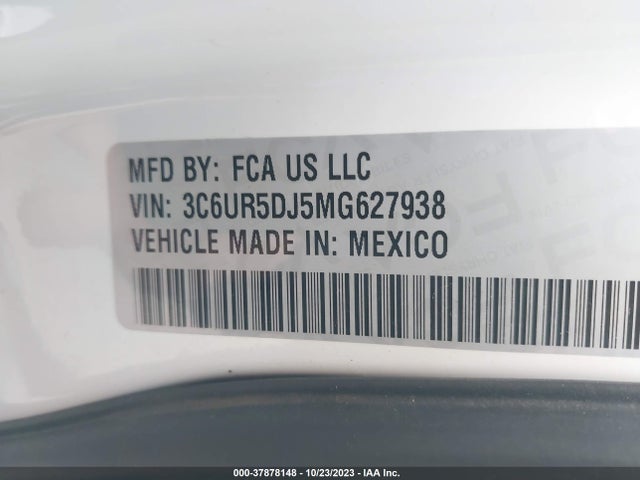 3C6UR5DJ5MG627938 RAM 2500 Big Horn