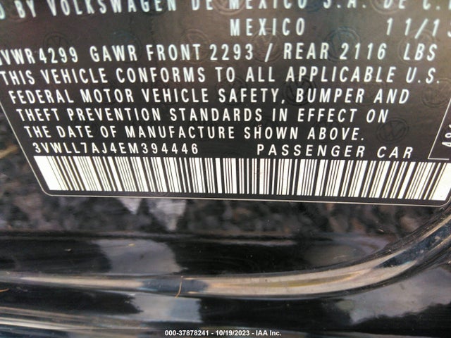 3VWLL7AJ4EM394446 Volkswagen Jetta Sedan Tdi W/premium