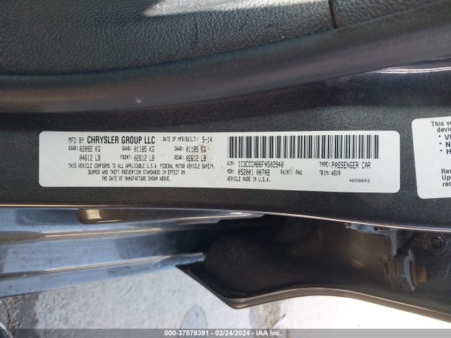 Chrysler 200 Limited 2015 1C3CCCAB6FN502940 Image 9
