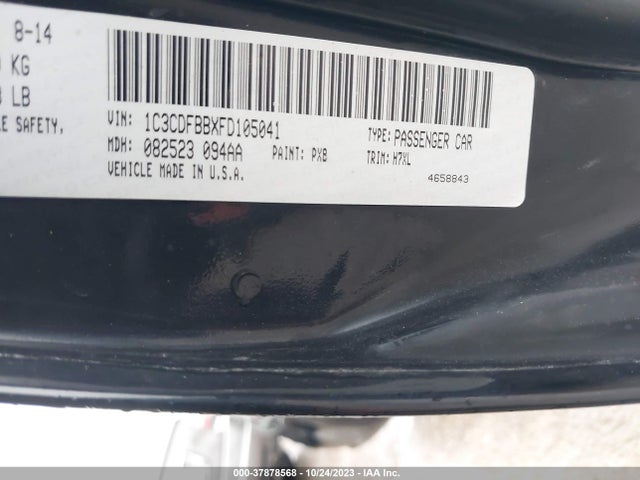 Dodge DART SXT 2015 1C3CDFBBXFD105041 Image 9