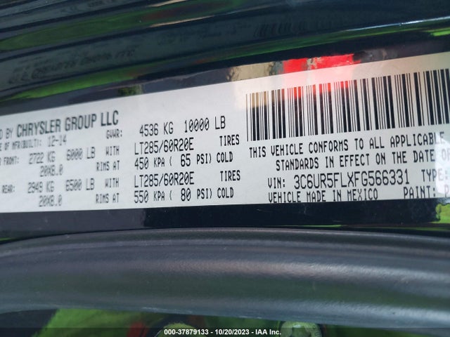RAM 2500 Laramie 2015 3C6UR5FLXFG566331 Image 9