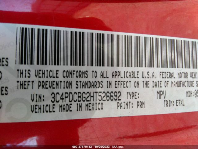 3C4PDCBG2HT526692 Dodge Journey Sxt