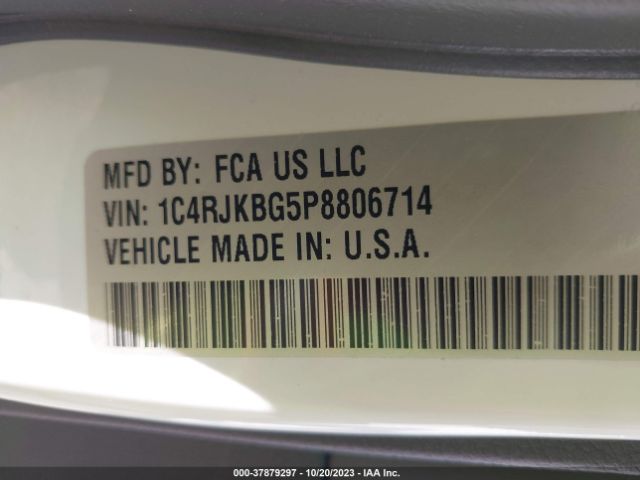 1C4RJKBG5P8806714 Jeep Grand Cherokee L Limited