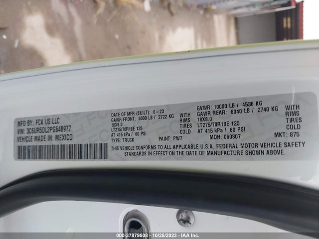 3C6UR5DL2PG648977 RAM 2500 Big Horn