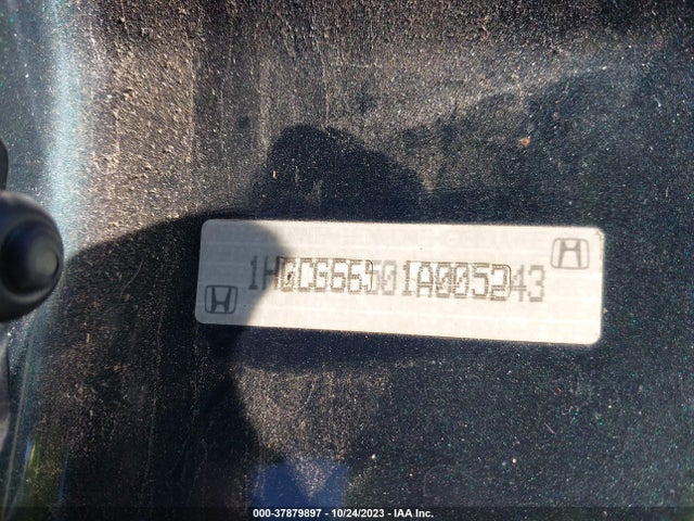 2001 HONDA ACCORD SDN LX VIN: 1HGCG66501A005243