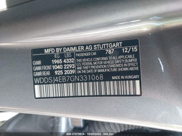 WDDSJ4EB7GN331068 Mercedes-Benz Cla Cla 250