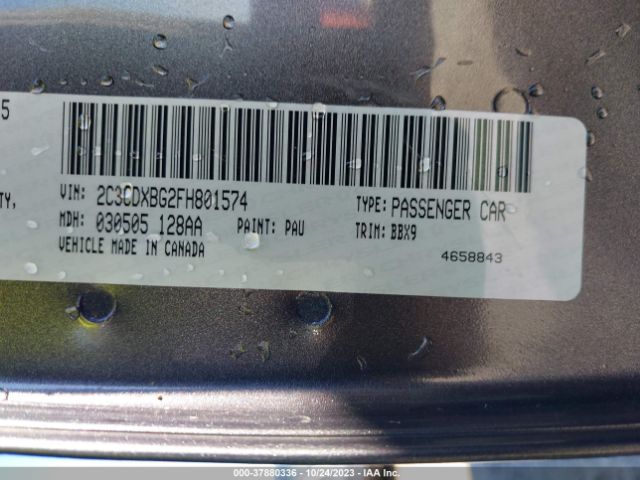 2C3CDXBG2FH801574 Dodge Charger Se