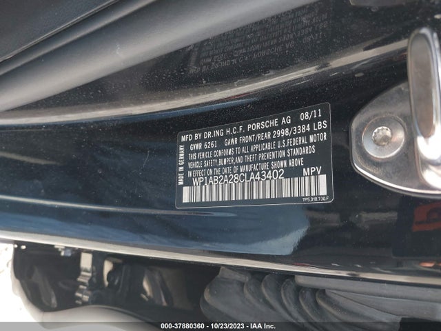 2012 PORSCHE CAYENNE WP1AB2A28CLA43402 Photo 8