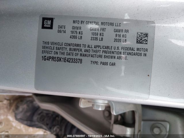 1G4PR5SK1E4233378 Buick Verano Convenience Group