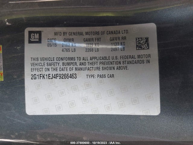 Chevrolet CAMARO SS 2015 2G1FK1EJ4F9266463 Image 9