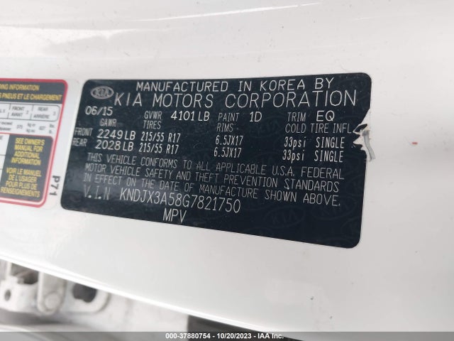 KIA Soul ! 2016 KNDJX3A58G7821750 Image 9