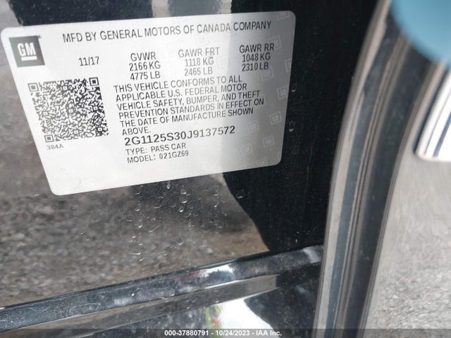 Chevrolet Impala Premier 2018 2G1125S30J9137572 Image 9