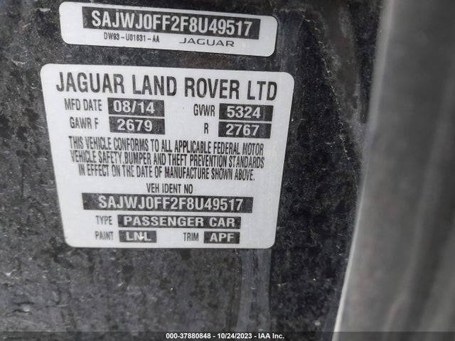 2015 JAGUAR XF SAJWJ0FF2F8U49517 Photo 8