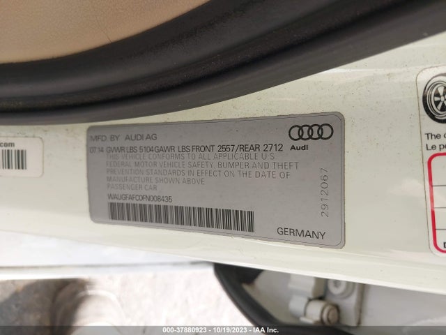 WAUGFAFC0FN008435 Audi A6 2.0t Premium Plus
