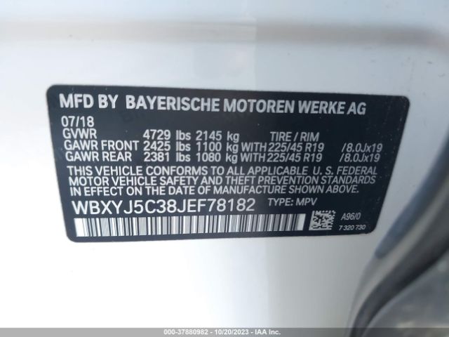 WBXYJ5C38JEF78182 BMW X2 Xdrive28i