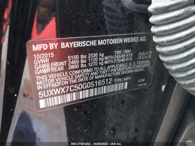 5UXWX7C50G0S16512 BMW X3 Xdrive35i