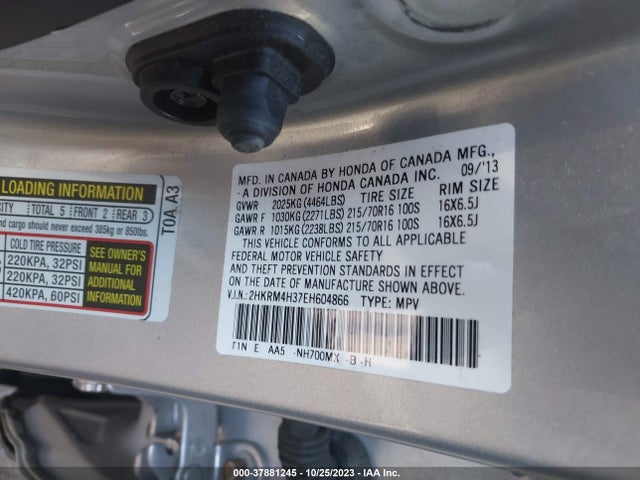 Honda CR-V LX 2014 2HKRM4H37EH604866 Image 9