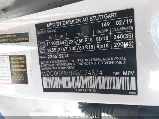 WDC0G4KB5KV174874 Mercedes-Benz Glc Glc 300