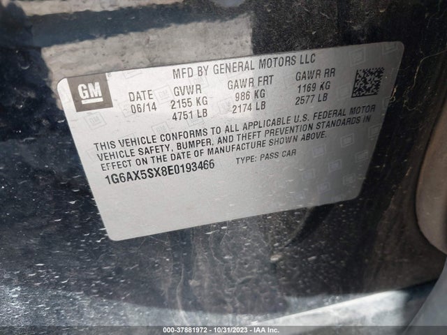 1G6AX5SX8E0193466 Cadillac Cts Sedan Luxury Awd